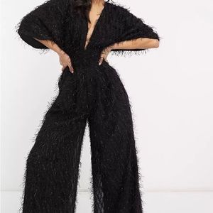 Black ASOS Fringe All in One